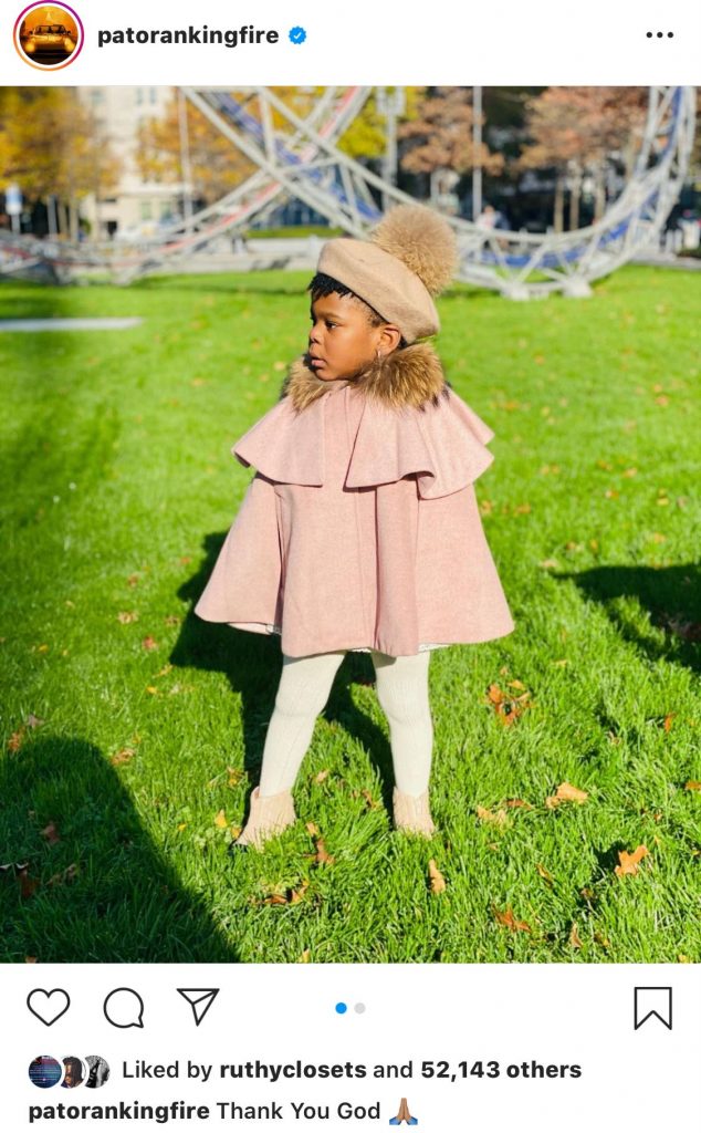 Patoranking Shares Cute Photos Of His Daughter